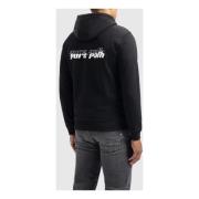 Dimensional Script Hoodie Zwart Heren Pure Path , Black , Heren