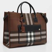 Pre-owned Canvas shoulder-bags Burberry Vintage , Brown , Dames