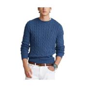 Katoenen Trui - Blauw Ralph Lauren , Blue , Heren