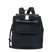 Pre-owned Leather backpacks Salvatore Ferragamo Pre-owned , Blue , Dam...