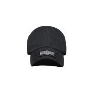 Blauwe Victor Logo Cap 032c , Black , Heren