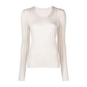 Roze Wol Casual Sweater See by Chloé , Beige , Dames