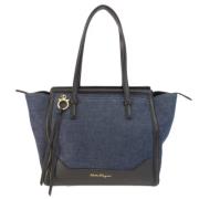 Pre-owned Fabric handbags Salvatore Ferragamo Pre-owned , Blue , Dames