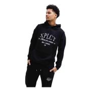 Zwarte Carbon Hoodie Heren Xplct Studios , Black , Heren