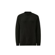 Zwarte Crew Neck Gebreide Trui C.p. Company , Black , Heren