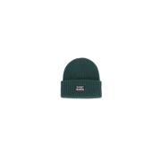 Groene Logo Wollen Blend Junior Hoed Saint Barth , Green , Unisex