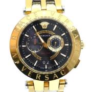 Pre-owned Metal watches Versace Pre-owned , Black , Dames