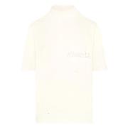 Handgeschreven Katoenen T-shirt met Verfvlek Effect Maison Margiela , ...