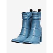 Pre-owned Leather boots Louis Vuitton Vintage , Blue , Dames