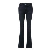 Slim Illusion Bootcut Jeans 7 For All Mankind , Black , Dames