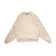 Dubbele laag logo crewneck in Sabbia Garment Workshop , Beige , Heren