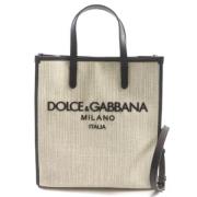 Pre-owned Canvas handbags Dolce & Gabbana Pre-owned , Beige , Dames