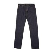 Meeuw Bedrukte Denim Jeans Evisu , Black , Heren