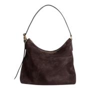 Walnoot Suede/Vacchetta Tote Tas ATP Atelier , Brown , Dames