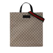 Pre-owned Leather gucci-bags Gucci Vintage , Beige , Dames