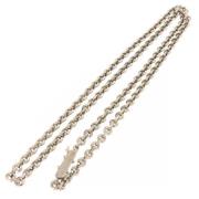 Pre-owned Metal necklaces Cartier Vintage , White , Dames