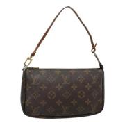 Pre-owned Canvas pouches Louis Vuitton Vintage , Brown , Dames