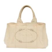 Pre-owned Canvas prada-bags Prada Vintage , Beige , Dames