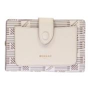 Logo Print Flap Portemonnee Moreau Paris , Beige , Dames