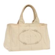 Pre-owned Canvas handbags Prada Vintage , Beige , Dames