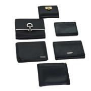 Pre-owned Leather wallets Salvatore Ferragamo Pre-owned , Black , Dame...