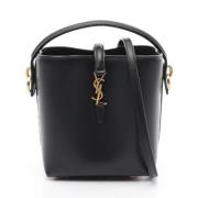 Pre-owned Leather handbags Yves Saint Laurent Vintage , Black , Dames