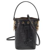 Pre-owned Leather fendi-bags Fendi Vintage , Black , Dames