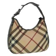 Pre-owned Leather shoulder-bags Burberry Vintage , Beige , Dames