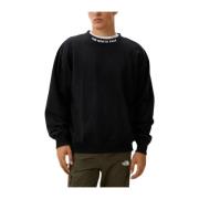 Geribbelde crew neck sweatshirt met logo The North Face , Black , Here...