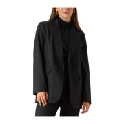 Moderne Oversized Grijze Blazer Co'Couture , Black , Dames