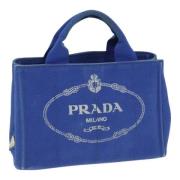 Pre-owned Canvas handbags Prada Vintage , Blue , Dames