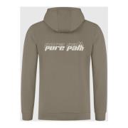 Groene Script Hoodie Heren Pure Path , Green , Heren