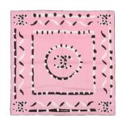 Pre-owned Silk scarves Chanel Vintage , Pink , Dames