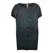 Pre-owned Leather dresses Yves Saint Laurent Vintage , Green , Dames