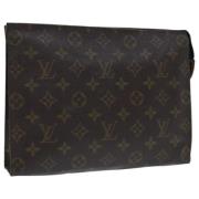 Pre-owned Canvas pouches Louis Vuitton Vintage , Brown , Dames