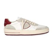 Italiaanse leren sneakers met suède details Philippe Model , Beige , H...