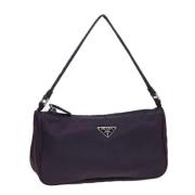 Pre-owned Nylon pouches Prada Vintage , Purple , Dames