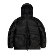 Puffer Cargo Jacket Rains , Black , Dames