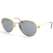 Pre-owned Glass sunglasses Cartier Vintage , Yellow , Dames