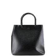 Pre-owned Leather handbags Gucci Vintage , Black , Dames