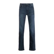 Blauwe Straight Jeans Katoen Viscose Elastaan Tommy Hilfiger , Blue , ...