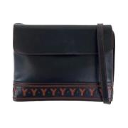 Pre-owned Leather shoulder-bags Yves Saint Laurent Vintage , Black , D...