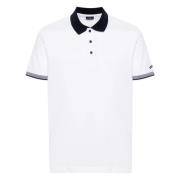 Gebreid poloshirt in wit Paul & Shark , White , Heren