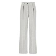 Grijze wollen broek met zakken Antonelli Firenze , Gray , Dames