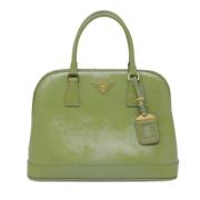 Pre-owned Leather prada-bags Prada Vintage , Green , Dames