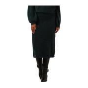 Groene Teal Midi Rok Pom Amsterdam , Green , Dames