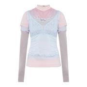 Top met opstaande kraag Balenciaga , Multicolor , Dames