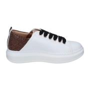 Leren Dames Sneakers Stijlvolle Schoenen Alexander Smith , White , Dam...