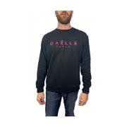 Zwarte Katoenen Sweater Gaëlle Paris , Black , Heren