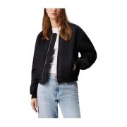 Gewatteerde Bomberjack Calvin Klein , Black , Dames